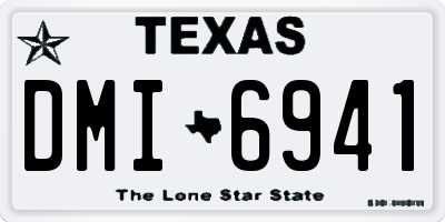 TX license plate DMI6941