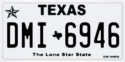 TX license plate DMI6946