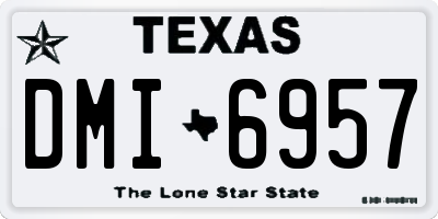 TX license plate DMI6957