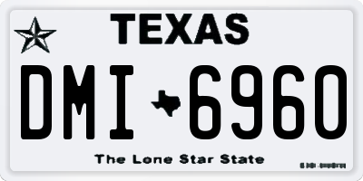 TX license plate DMI6960