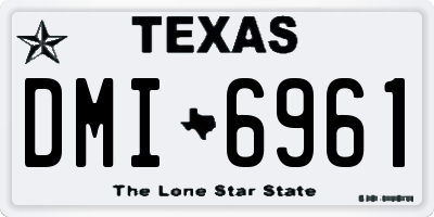 TX license plate DMI6961