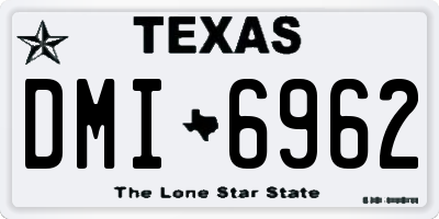 TX license plate DMI6962