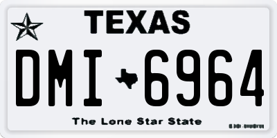 TX license plate DMI6964