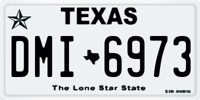 TX license plate DMI6973