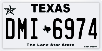 TX license plate DMI6974
