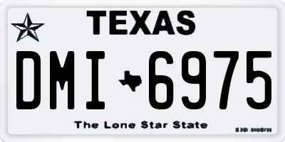 TX license plate DMI6975
