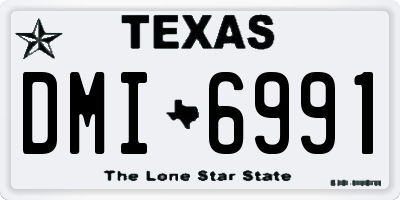 TX license plate DMI6991
