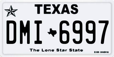 TX license plate DMI6997
