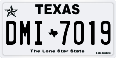 TX license plate DMI7019