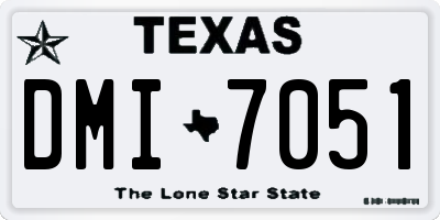 TX license plate DMI7051
