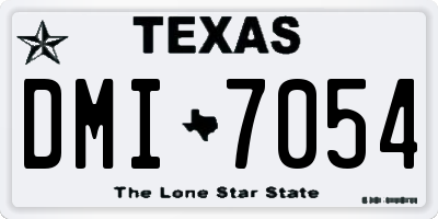 TX license plate DMI7054