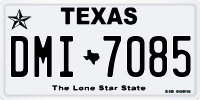 TX license plate DMI7085