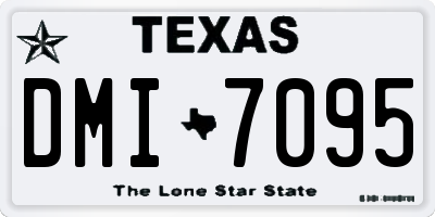 TX license plate DMI7095