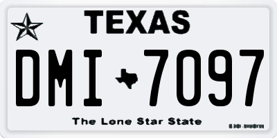 TX license plate DMI7097