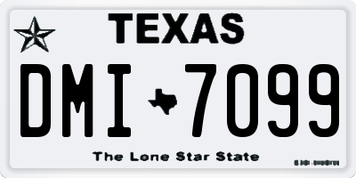 TX license plate DMI7099