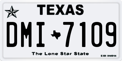 TX license plate DMI7109