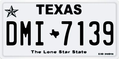 TX license plate DMI7139