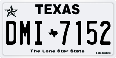 TX license plate DMI7152