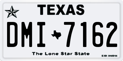 TX license plate DMI7162
