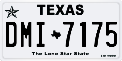 TX license plate DMI7175