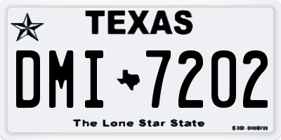 TX license plate DMI7202