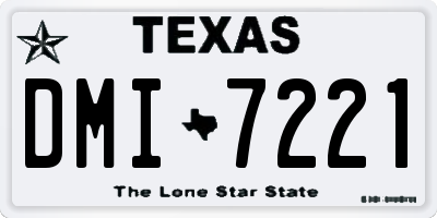 TX license plate DMI7221