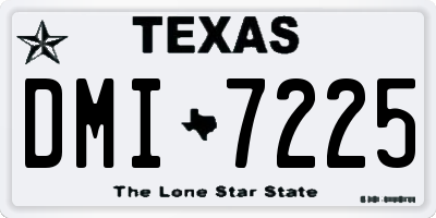 TX license plate DMI7225