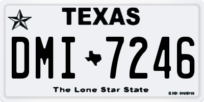 TX license plate DMI7246