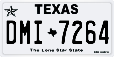 TX license plate DMI7264