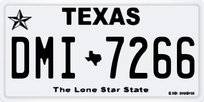 TX license plate DMI7266