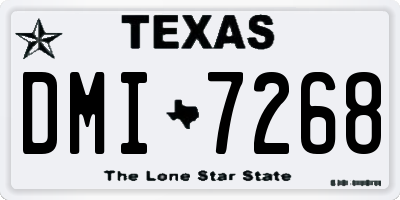 TX license plate DMI7268