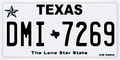 TX license plate DMI7269