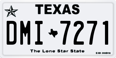 TX license plate DMI7271