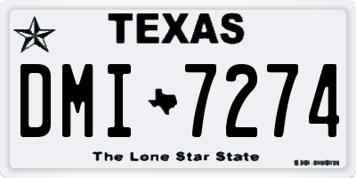 TX license plate DMI7274