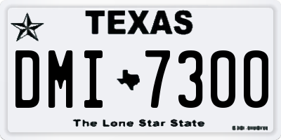 TX license plate DMI7300