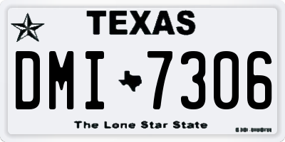 TX license plate DMI7306