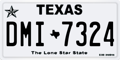 TX license plate DMI7324