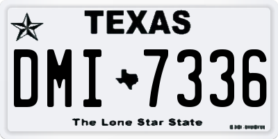 TX license plate DMI7336