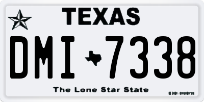 TX license plate DMI7338