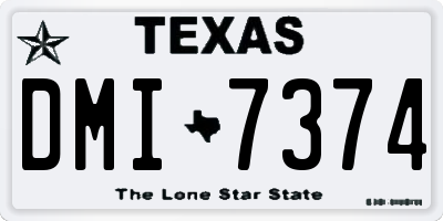TX license plate DMI7374