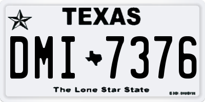 TX license plate DMI7376