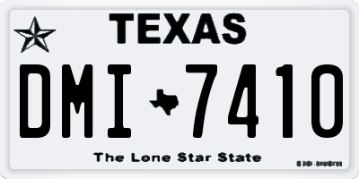 TX license plate DMI7410