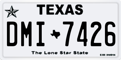 TX license plate DMI7426