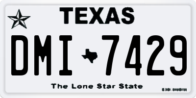 TX license plate DMI7429