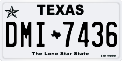 TX license plate DMI7436