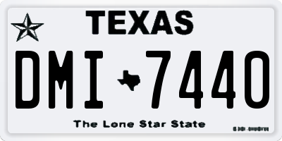 TX license plate DMI7440