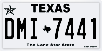 TX license plate DMI7441