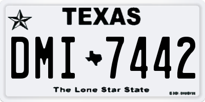 TX license plate DMI7442