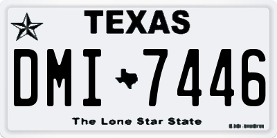 TX license plate DMI7446