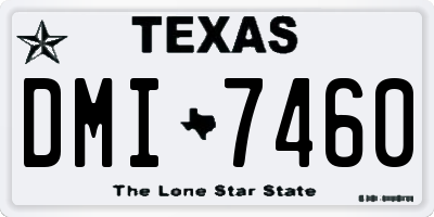 TX license plate DMI7460